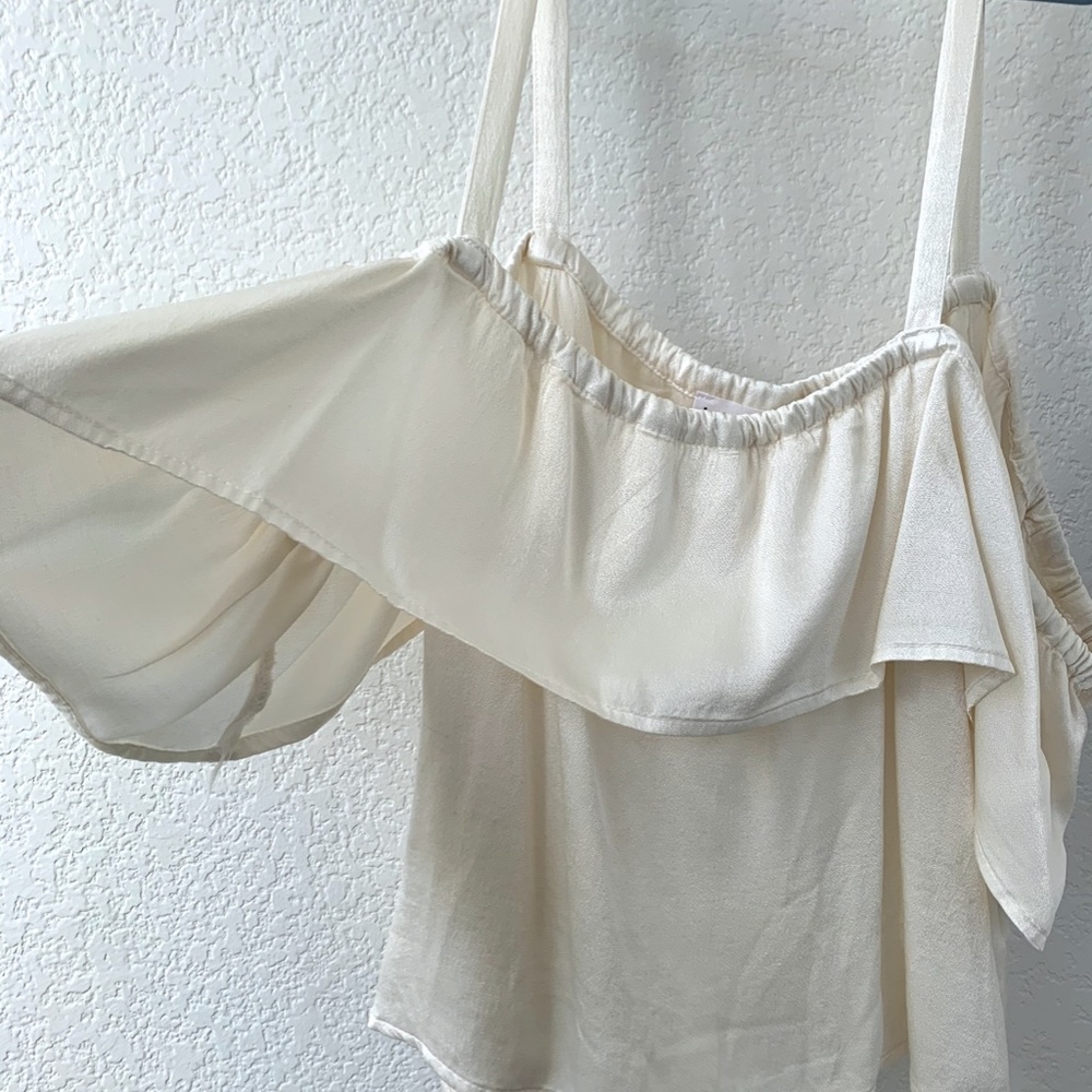 LACAUSA Cry Baby Off Shoulder Top